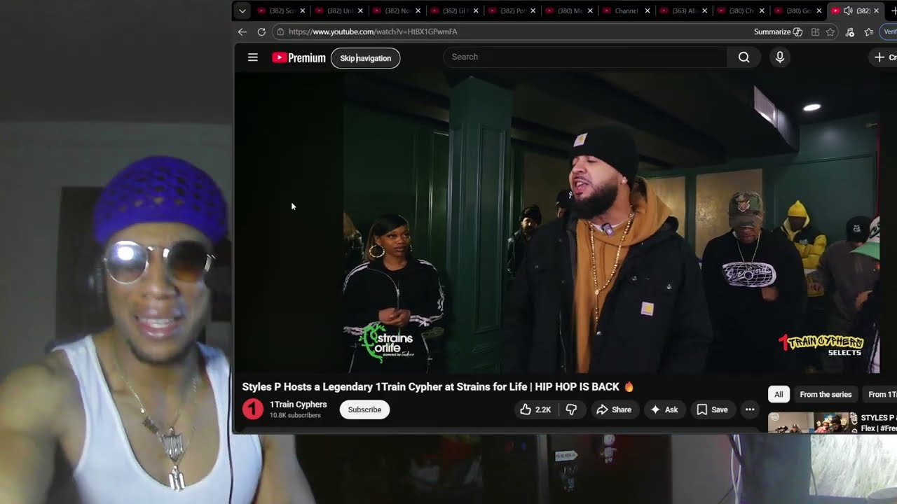 STYLES P HOSTS 1 TRAIN CYPHER AT STRAINS FOR LIFE | HIP HOP IS BACK🔥🔥 #1traincyphers @1traincyphers 