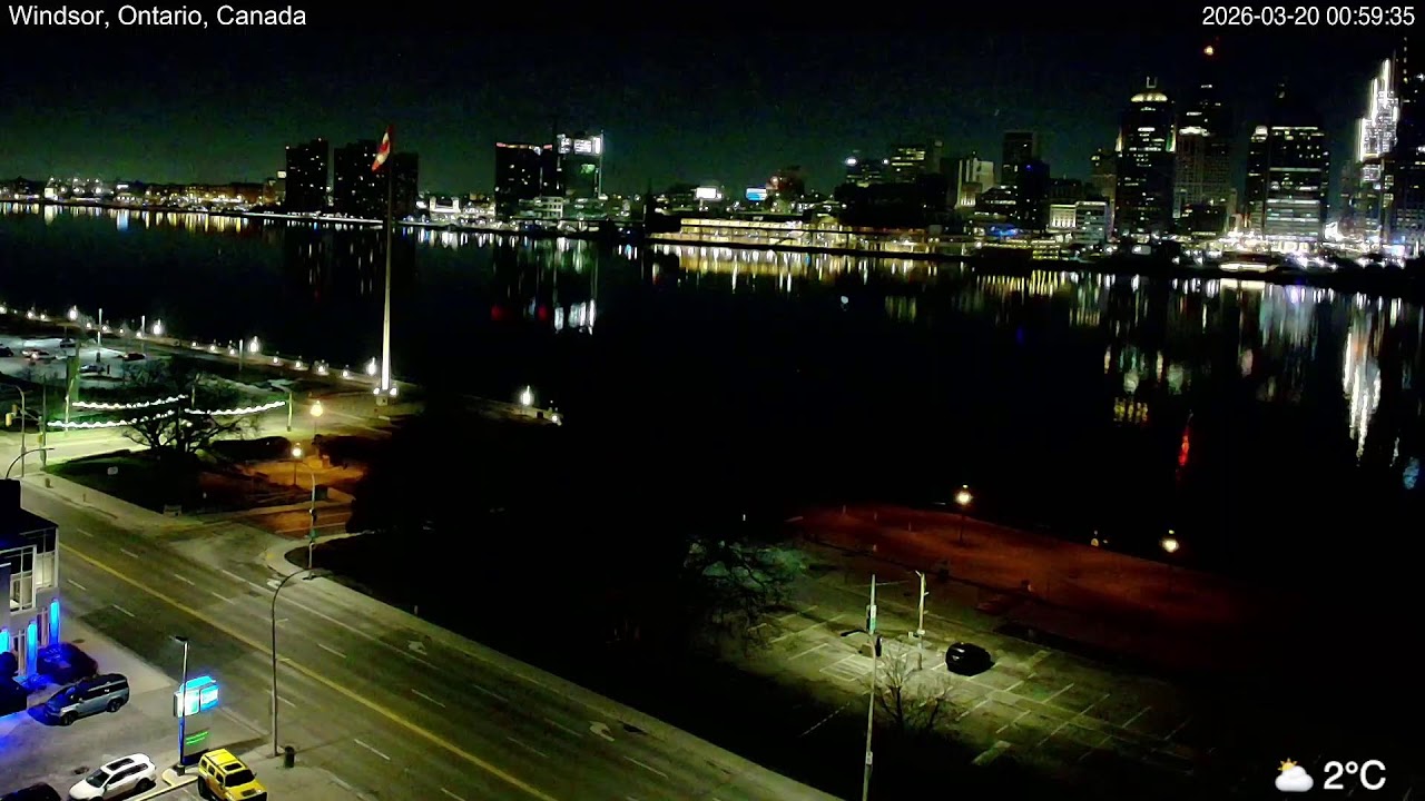 2026-03-19 Morning Segment - Detroit River Live Cam from Windsor, Ontario, Canada