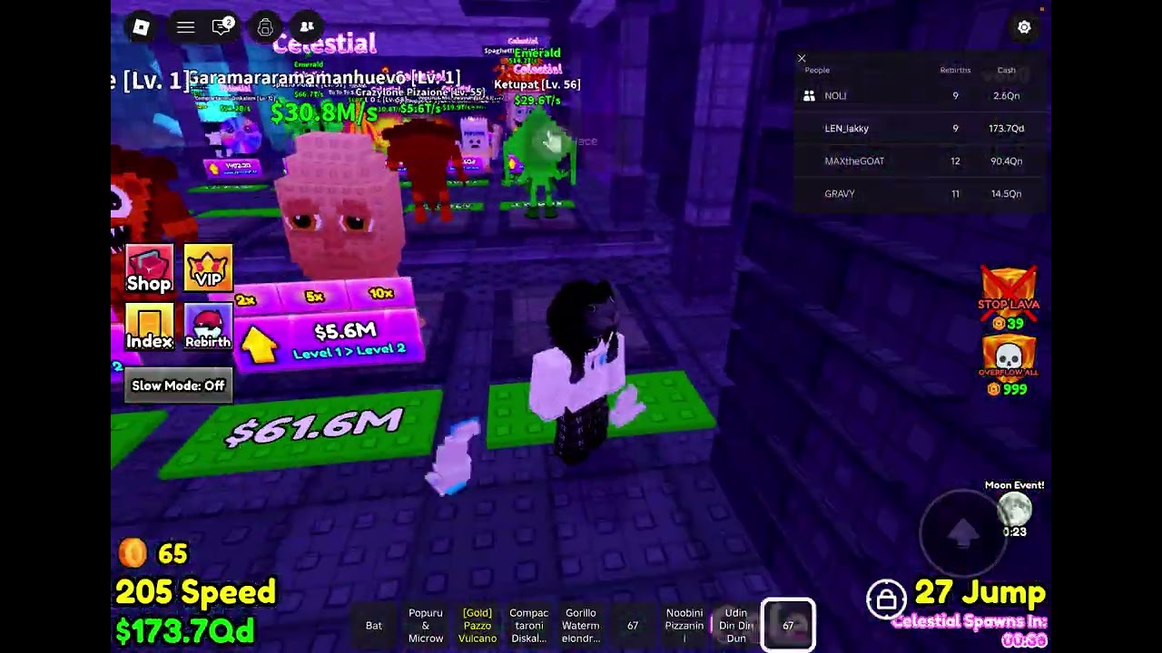 Playing survive lava for brainrots with NOLI sub