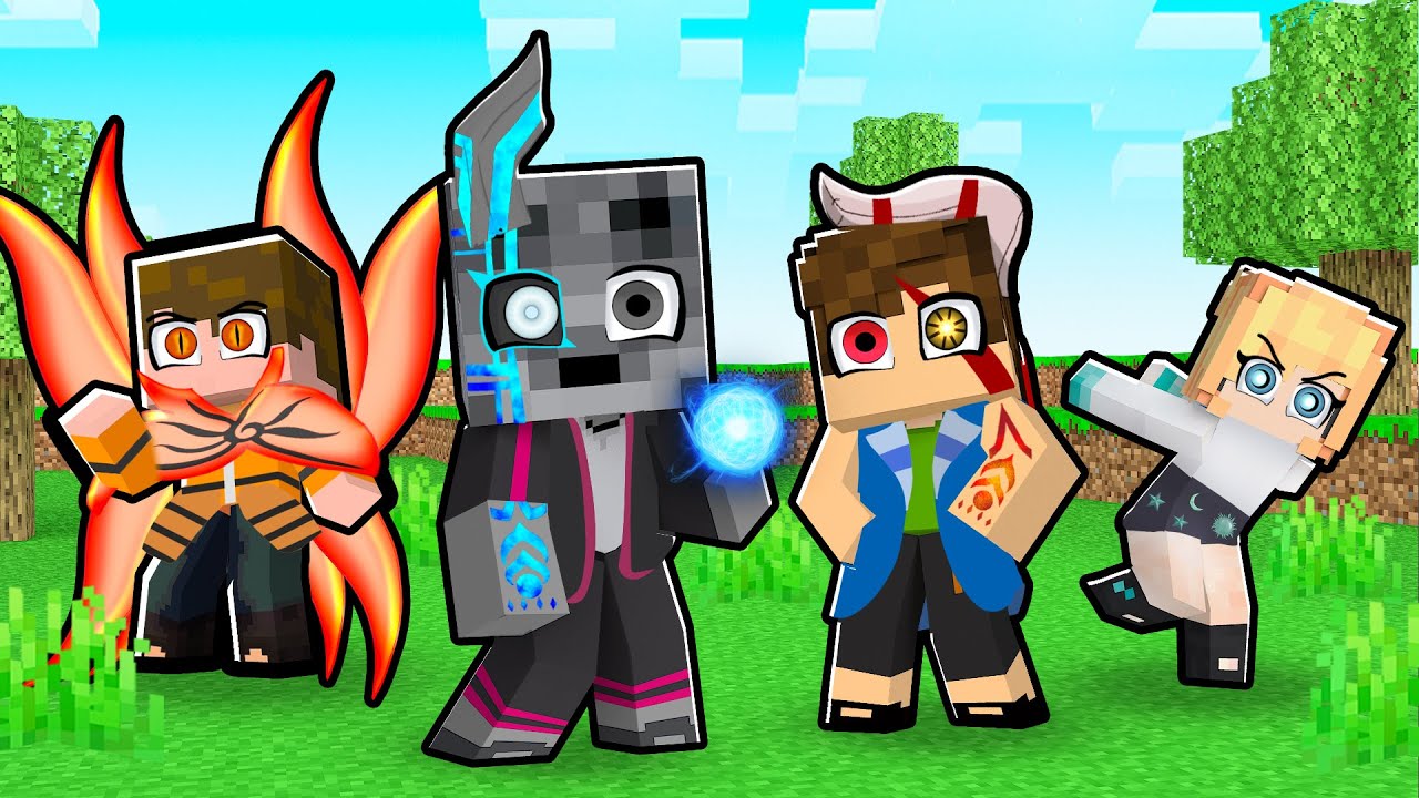 TESTAMOS o MOD SECRETO de BORUTO e NARUTO no MINECRAFT