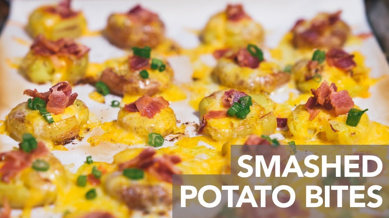 SMASHED CHEESY POTATO BITES - Instant Pot
