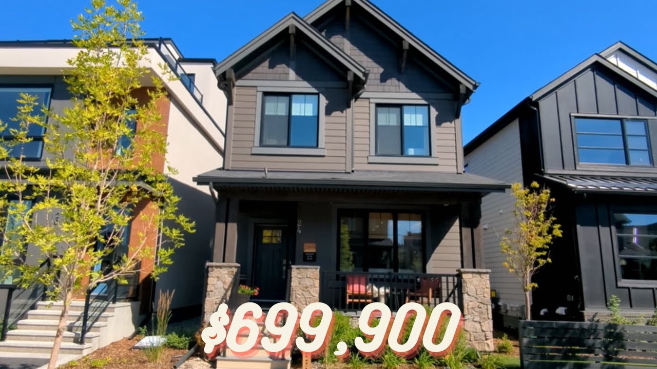 Tour A Brand New Home By Calbridge Homes In New Community Alpine Park, Calgary l $700K Budget