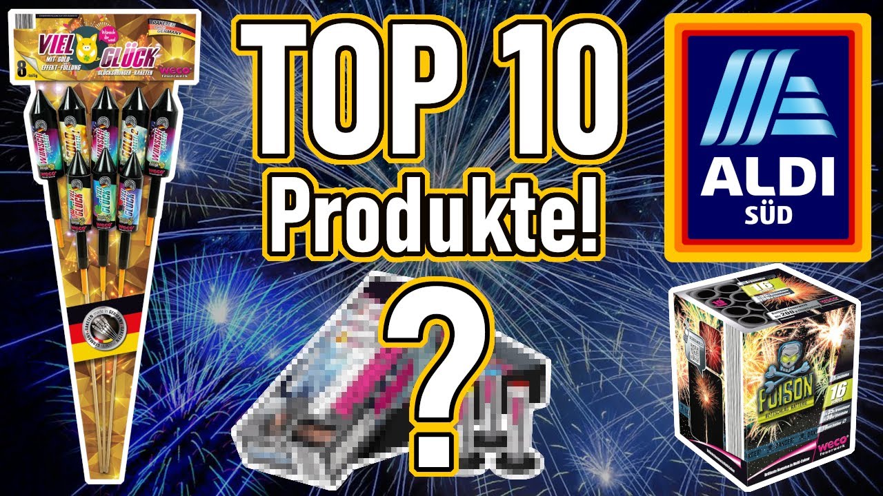 TOP 10 ALDI FEUERWERK 2023/24 | Silvestersortiment