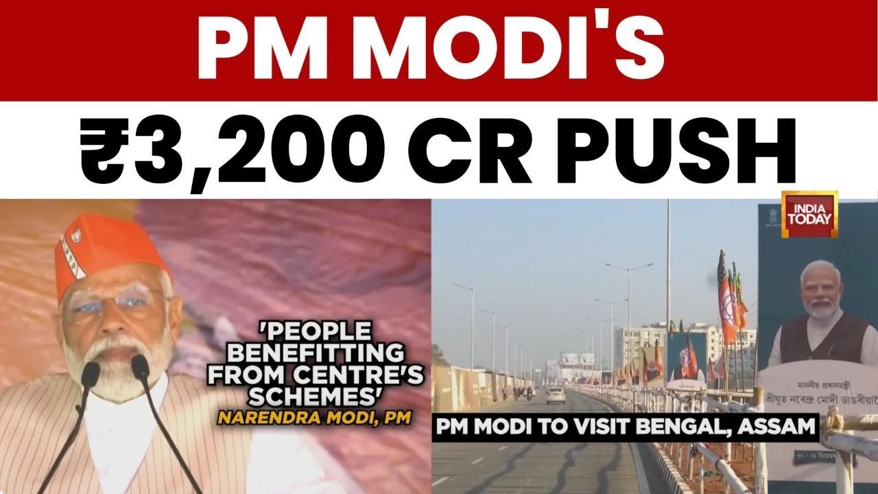 PM Modi in Poll-Bound Bengal, Assam; Inaugurates ₹3,200 Cr Highway Projects, Targets TMC
