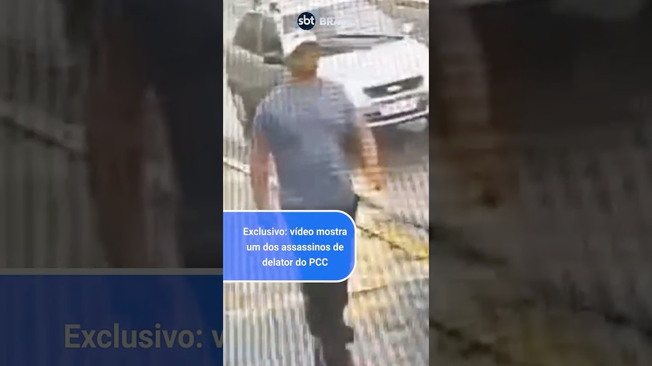 Exclusivo: v&iacute;deo mostra assassino de delator do PCC horas ap&oacute;s o crime | SBT Brasil (25/11/24)