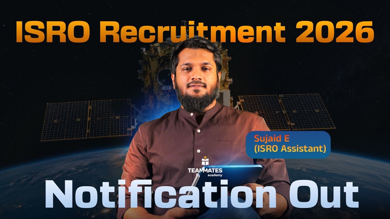 ISRO Recruitment 2026 Notification Out 🔥 | 242 Posts | Assistant, UDC & JPA | Full Details
