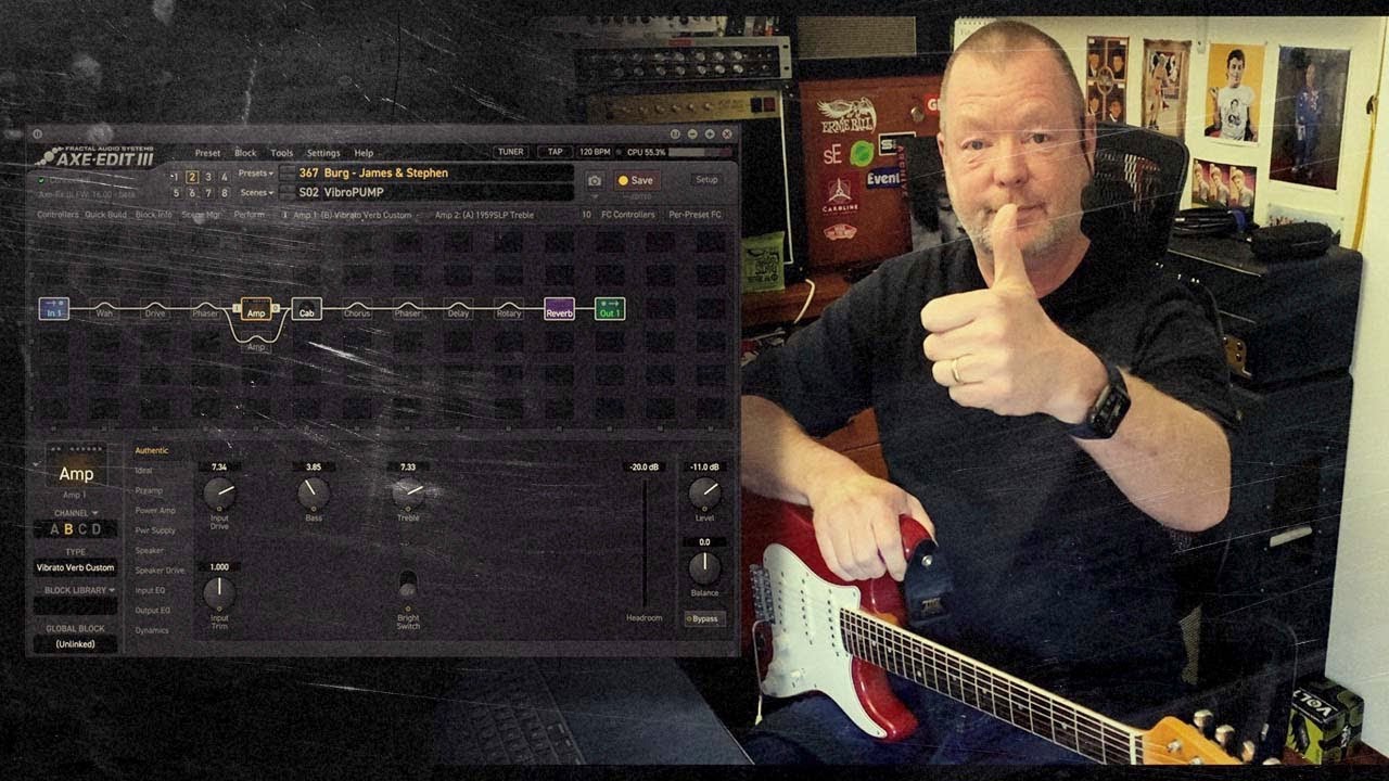 Axe-FX III preset based on SRV and Hendrix tone types - 