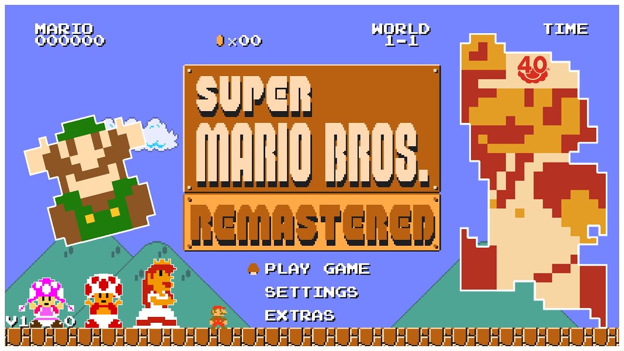 Super Mario Bros. Remastered (Fangame 2025) | Celebrating SMB 40th Anniversary