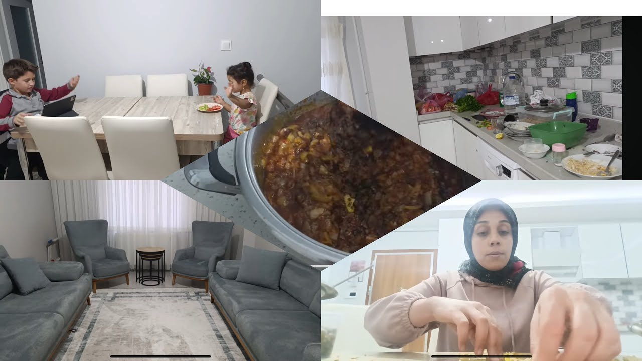 ÇOCUKLARIM HASTA😭5 BİDON YAPRAK SARDIM⁉️PAZAR ALIŞVERİŞİM 