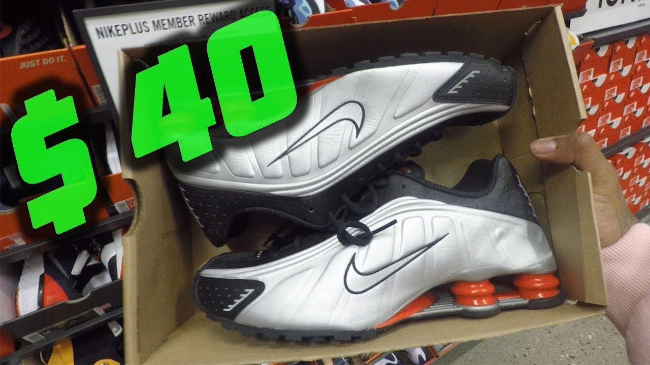 OG NIKE SHOX R4 FOR CHEAP / NIKE OUTLET DEALS AND STEALS VLOG!!