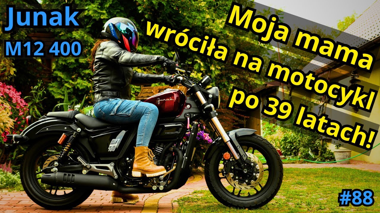 Mama wraca na motocykl po 39 latach! Junak M12 Vintage 400