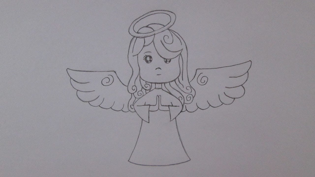 Como desenhar um anjo