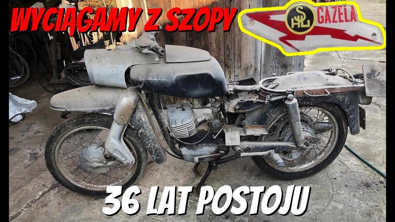 SHL M17 GAZELA - Wyciągamy motocykl z szopy po 36 latach!!! Co jeszcze skrywał strych stodoły?