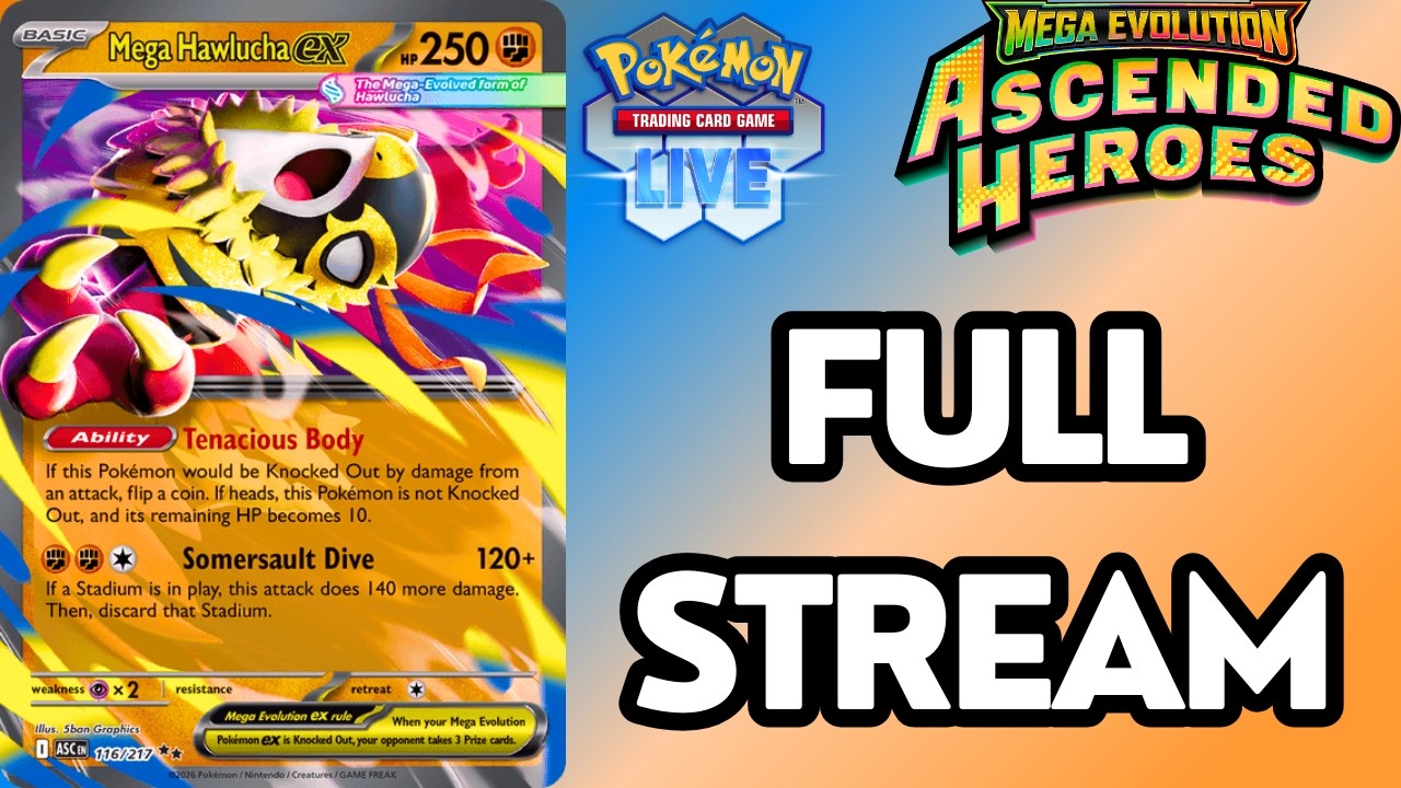 Mega Hawlucha ex stream from February 12th, 2026