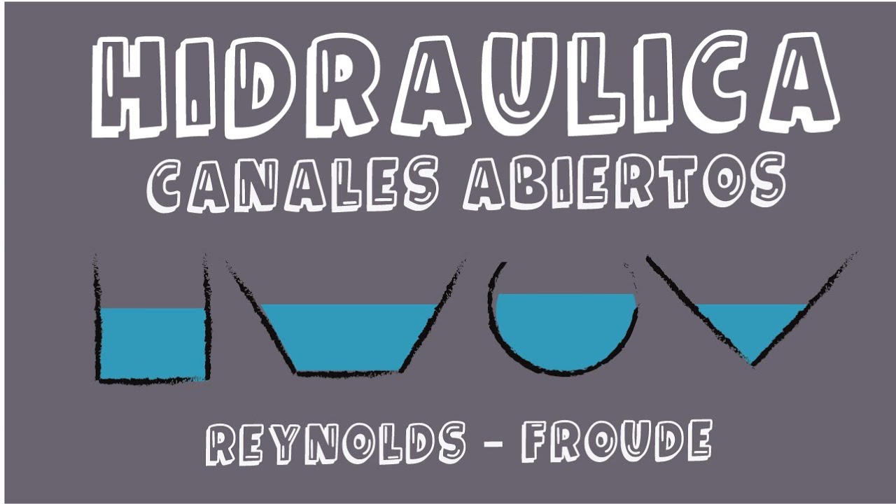 💧PROPIEDADES HIDRAULICAS DE CANALES ABIERTOS - REYNOLDS, FROUDE
