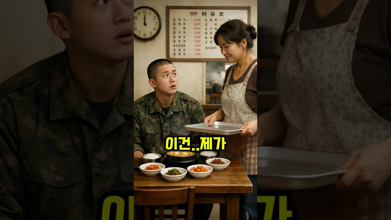 후식 된장찌게를 주문한 군인, 식당 사장님에게 벌어진 일 #유머 #funny #각종유머 #웃긴영상
