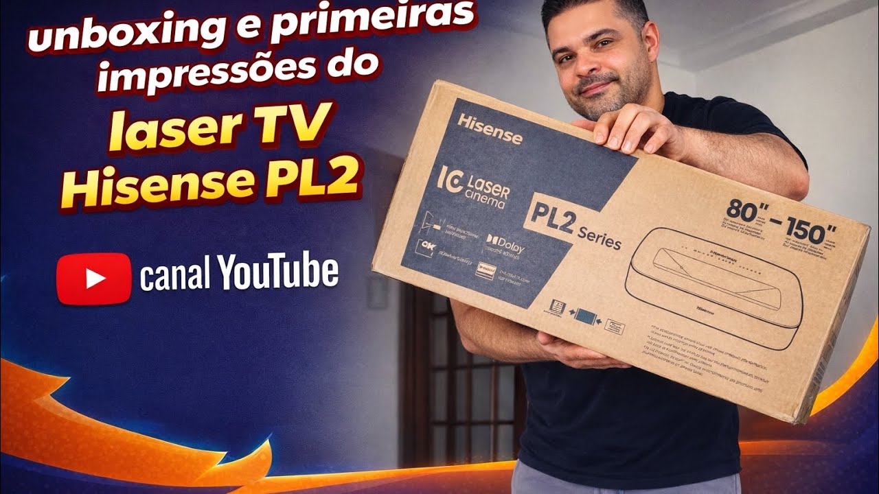 Umboxing e primeiras impressões em português do hisense PL2 