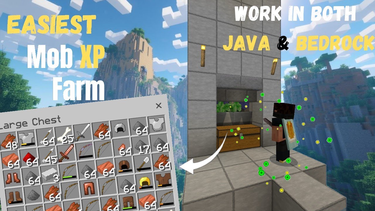 The BEST XP Farm for Java & Bedrock 1.21+💎🔥