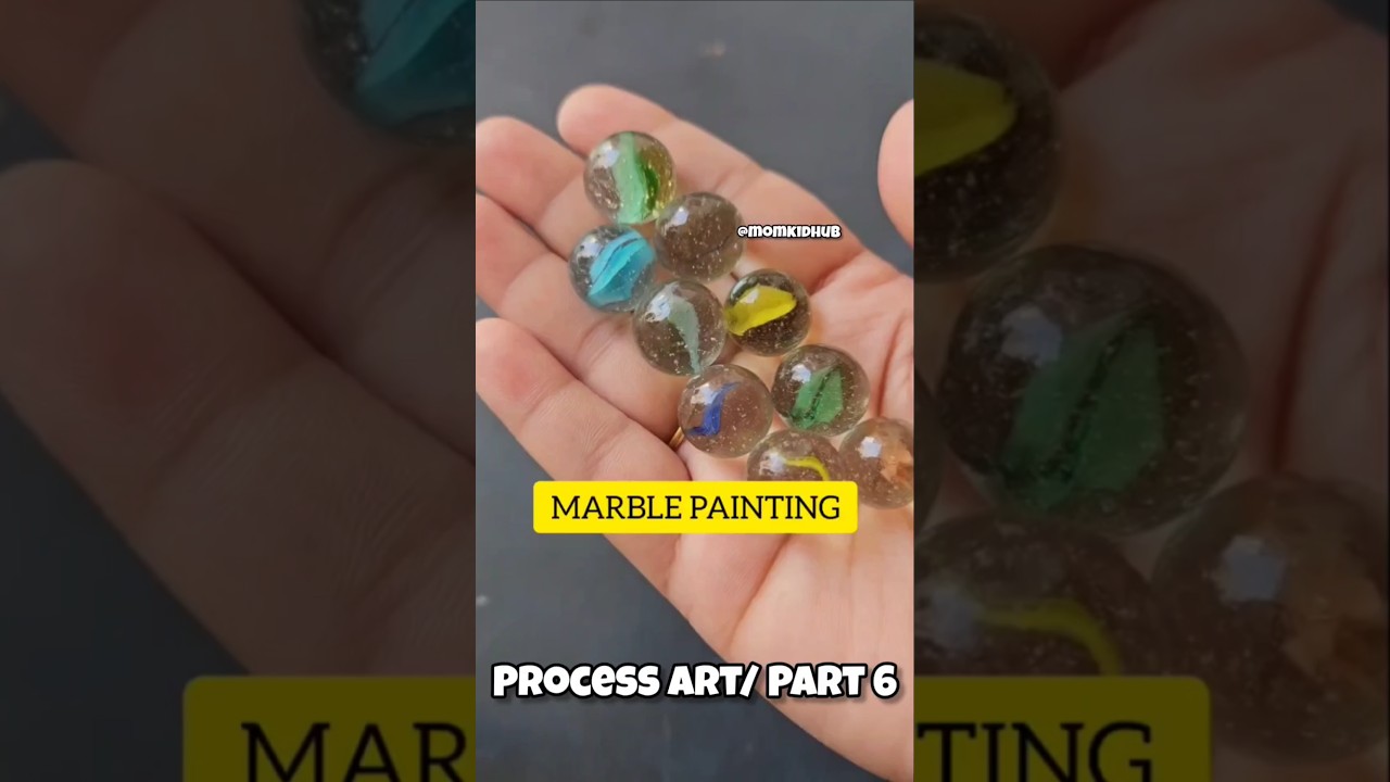 Marble Painting Fun With Kids/ Easy Process Art- Part 6 #abstractart #processart  #kidspaintings