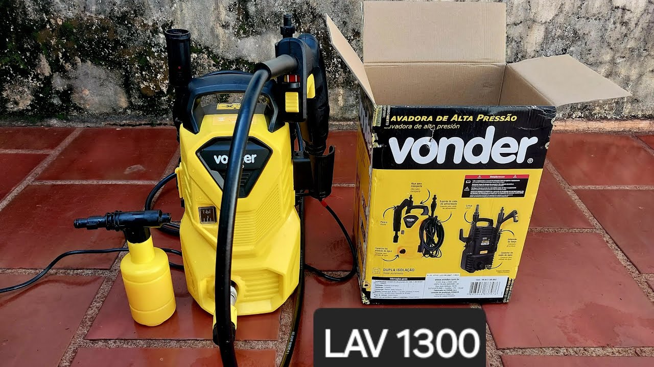 Lavadora de alta pressão Vonder LAV 1300 de baixo custo | Vale a pena por ser compacta ?