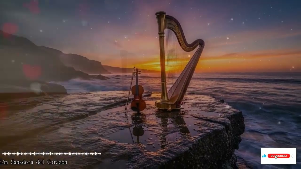Armonías De Arpa Y Violín Para La Oración Profunda Y La Sanidad Del Alma En Calma Espiritual