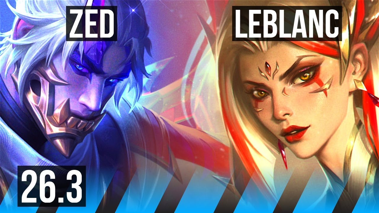 ZED vs LEBLANC (MID) | KR Master | 26.3