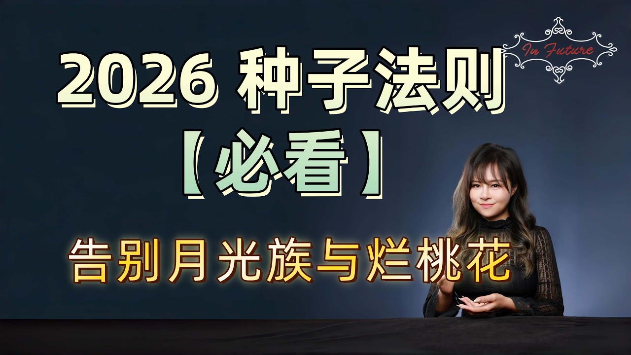 2026種子法則【下部分】【必看】3步驟把「壞種子」砍掉重練！告別月光族與爛桃花