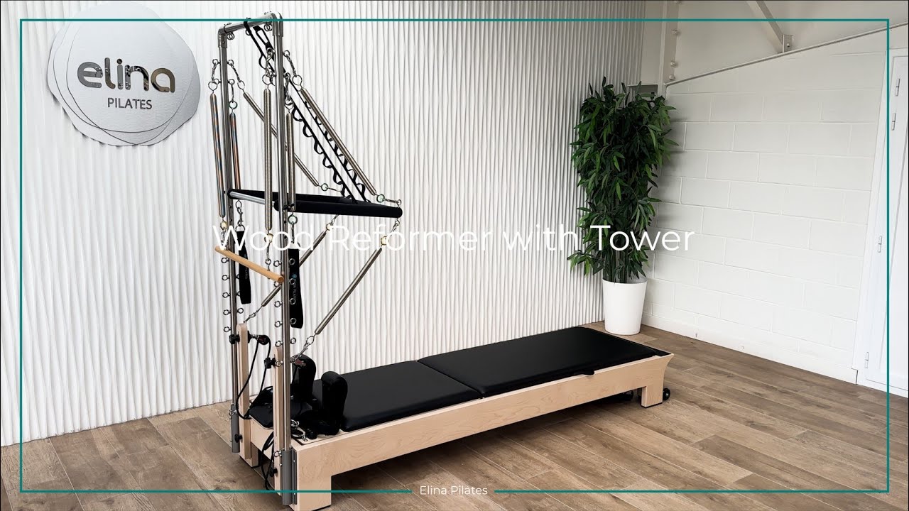 Elina Pilates Wood Reformer with Tower
