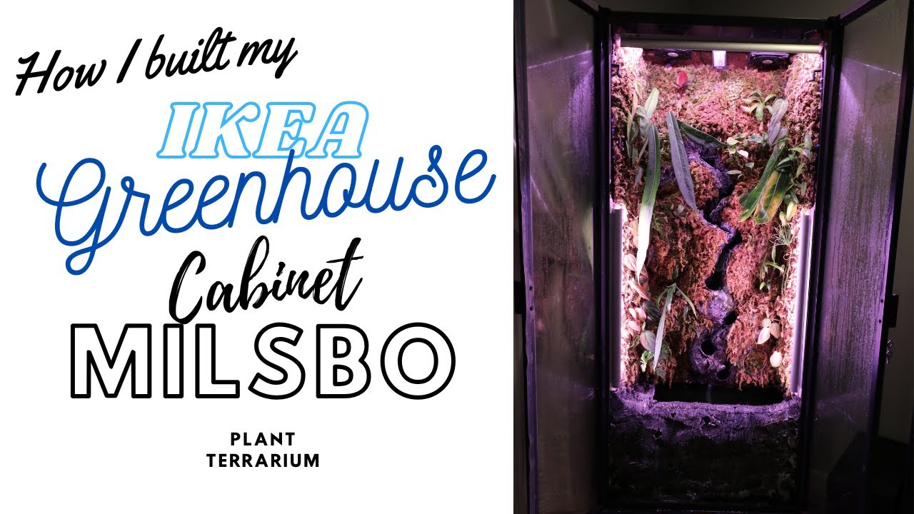 IKEA Greenhouse Cabinet Build [MILSBO EDITION] | Plant Terrarium
