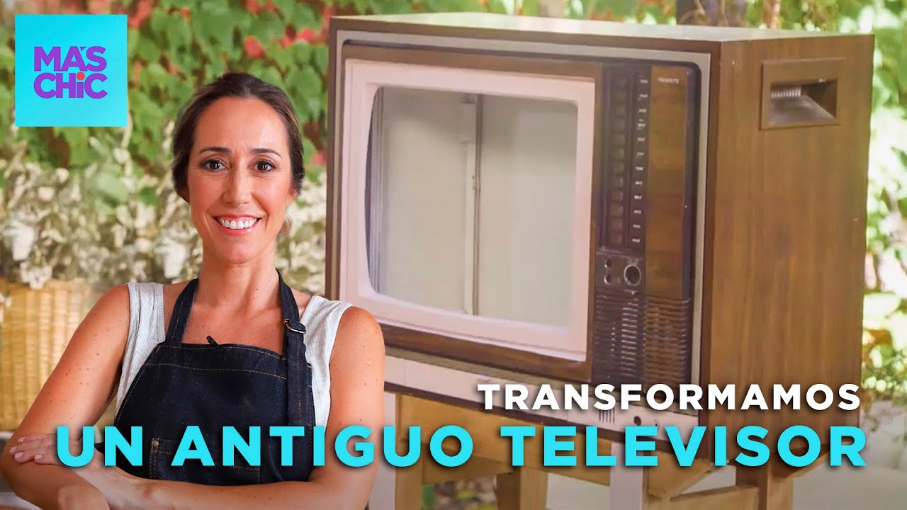 Reciclamos un ANTIGUO TV para tu LIVING COMEDOR 📺 con Eugenia Zavaroni | Mas Chic