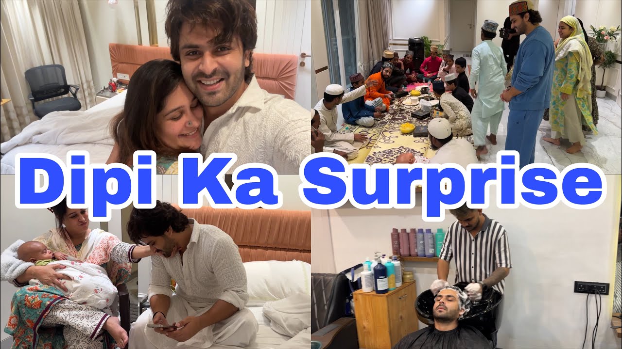 Surprise gift Dipi ki taraf se❤️|Baalon ka kya hi color hogaya🙈| Ghar ka kaam complete| bts