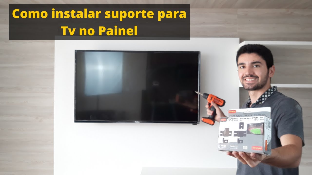 Como Instalar Suporte Fixo Para Tv No Painel de Madeira