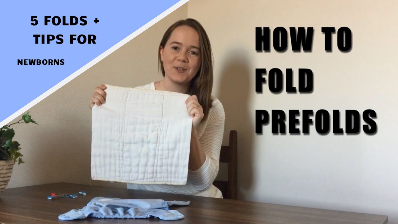 HOW TO FOLD PREFOLD CLOTH DIAPERS