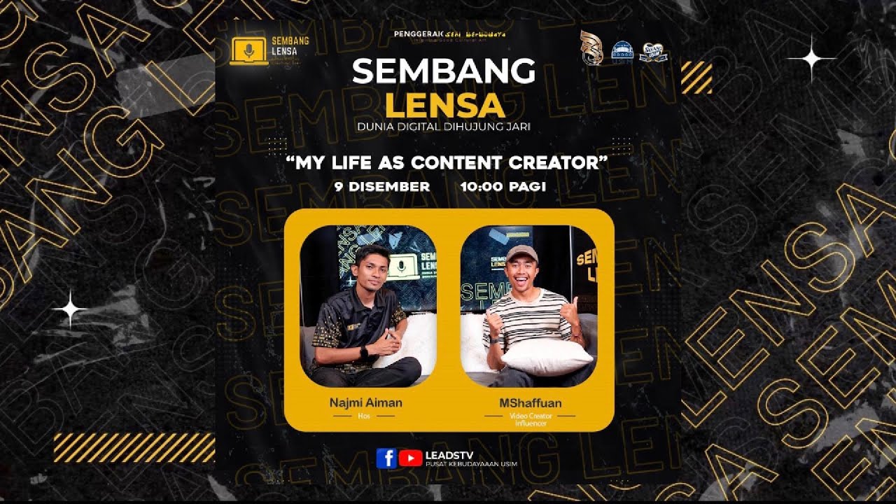 EPISODE 3 SEMBANG LENSA - “MY LIFE AS CONTENT CREATOR” oleh MSHAFFUAN