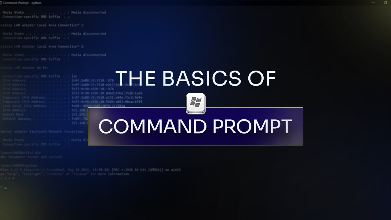 Command Prompt Basics For Beginners | Windows Edition