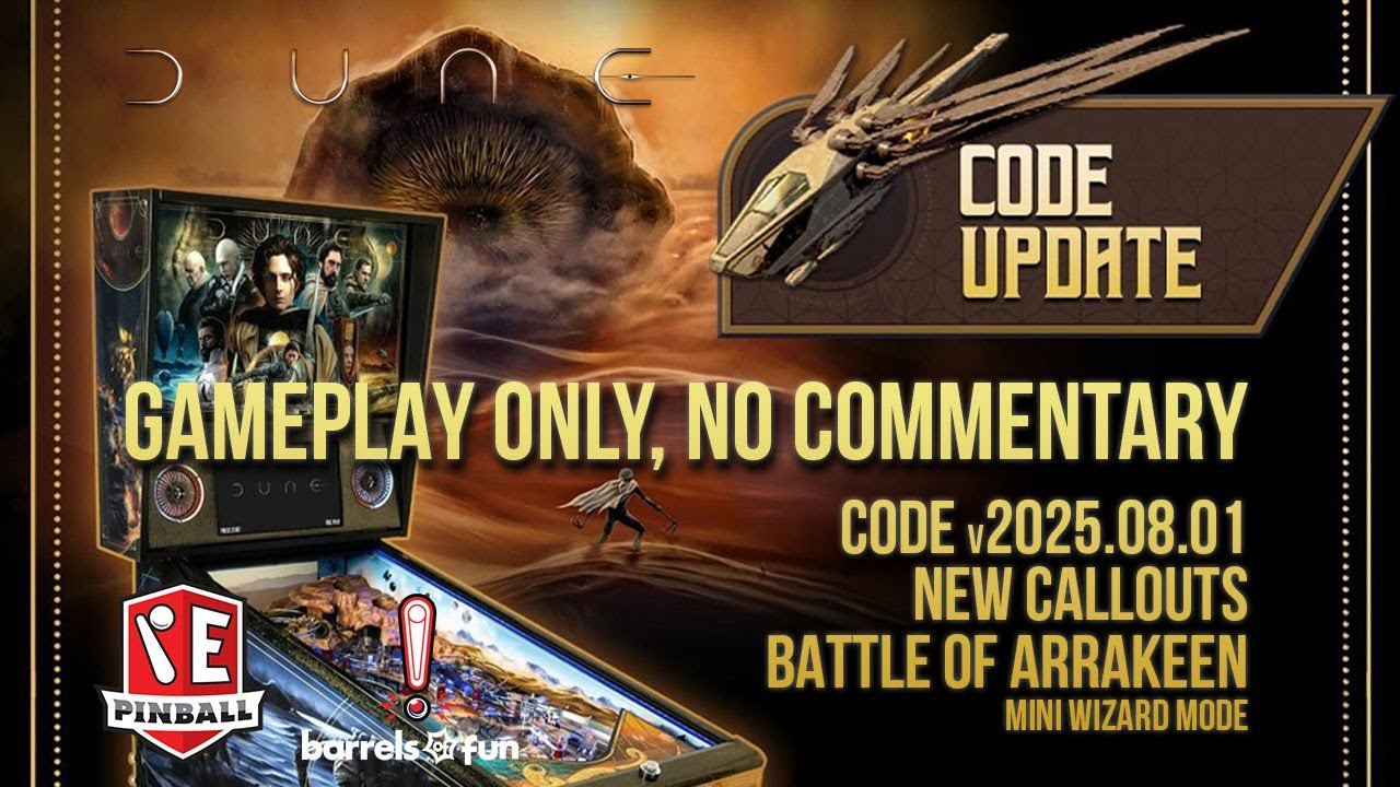 Dune Pinball Gameplay v2025.08.01 - NO Commentary