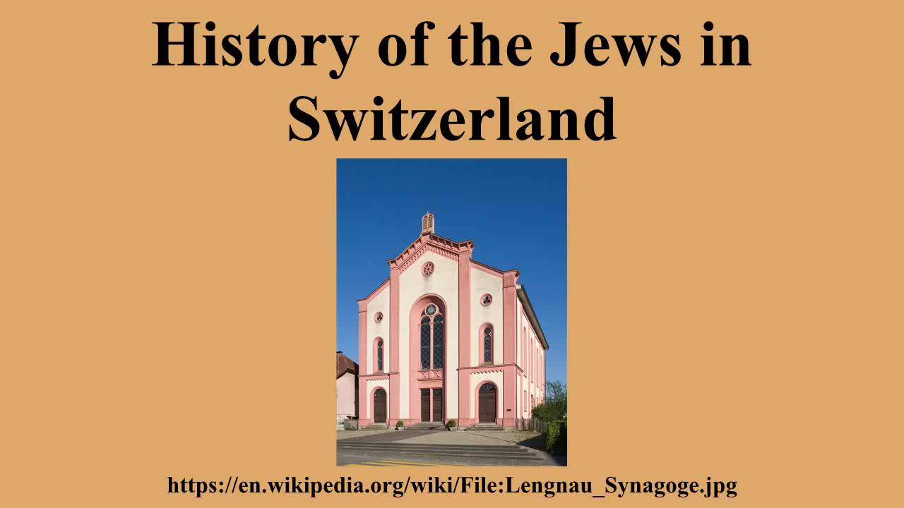 History of the Jews in Switzerland