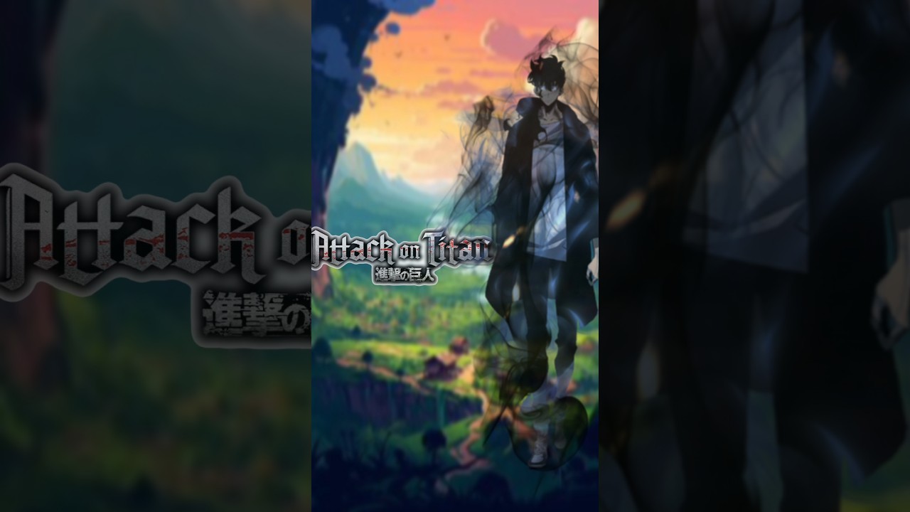 Jin woo vs Attack on Titan | #anime #shorts #jinwoon #titan #attackontitan #eren