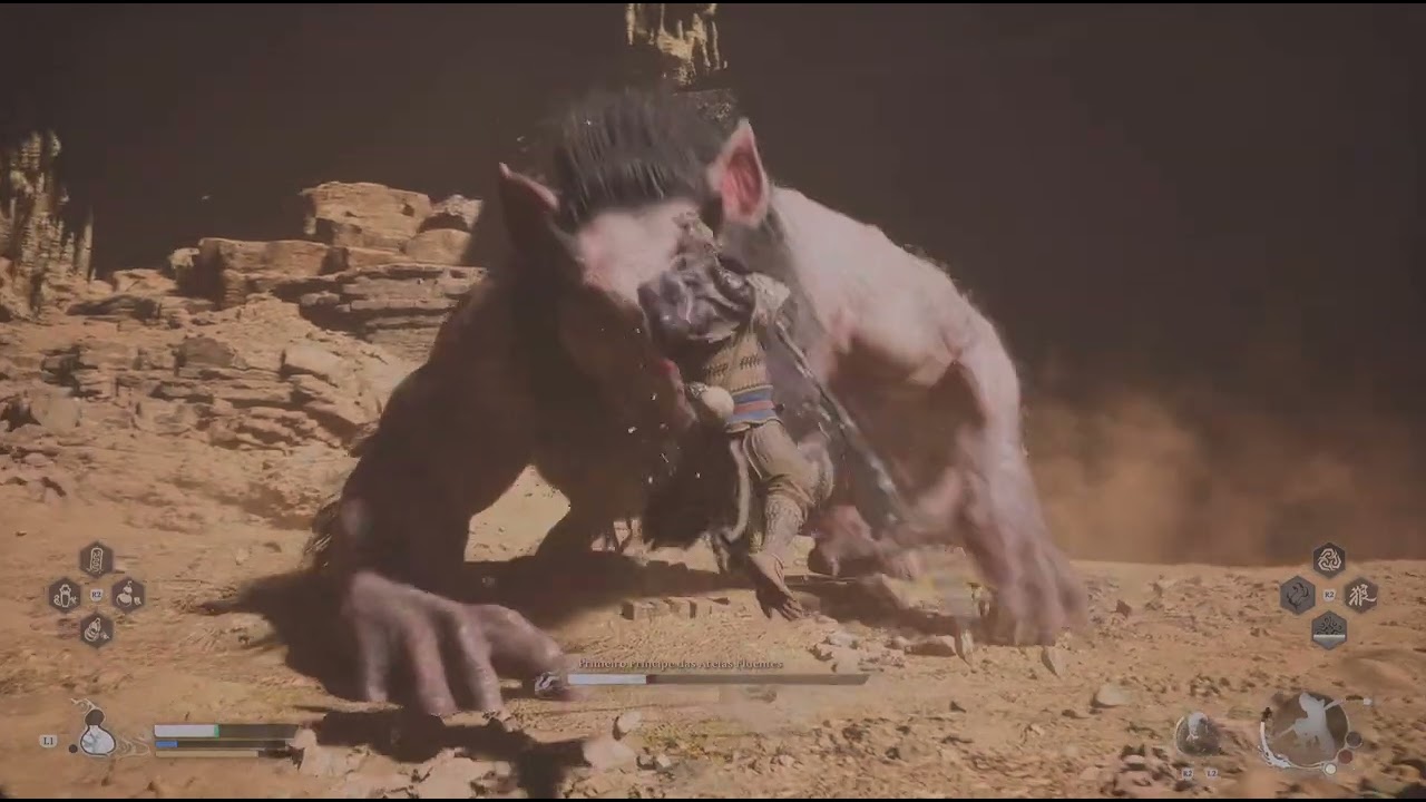 Primeiro Príncipe das Areias Fluentes - Chefe - Black Myth Wukong