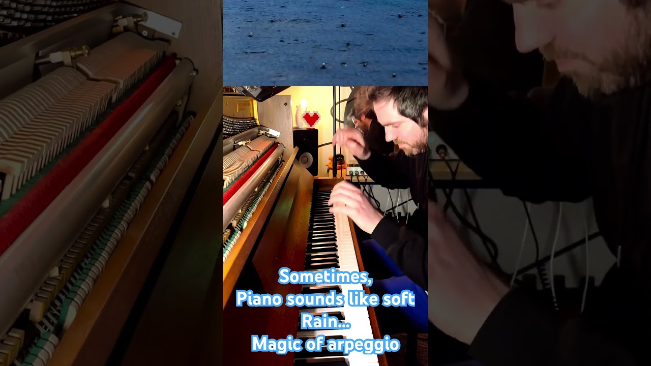 #arpeggio #uprightpiano #rainsoundsforsleeping #rain #piano #pianoplayer #impressionism #softrain