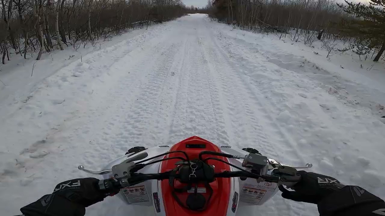 2026 Yamaha Raptor 700 70th Anniversary Alberta Maxxis 4 snow break in run double track