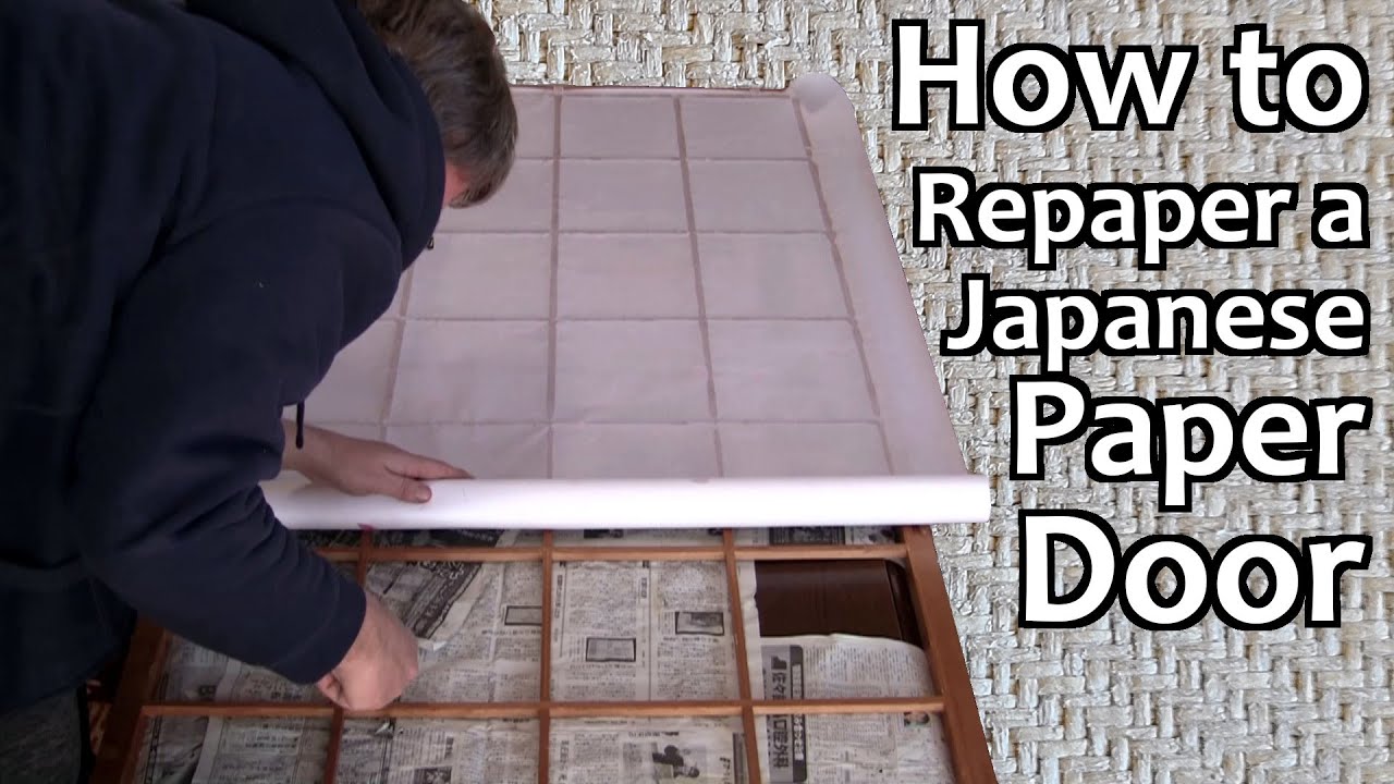 How to Repaper a Japanese Paper Door -