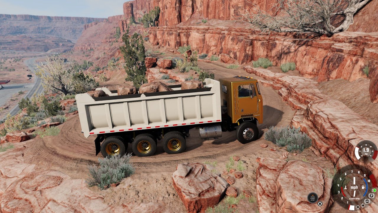 Heavy rocks transport with The CUBE Gold Edition || BeamNG.drive
