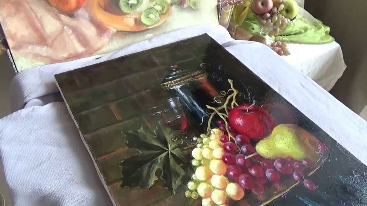 Покрываем картину лаком