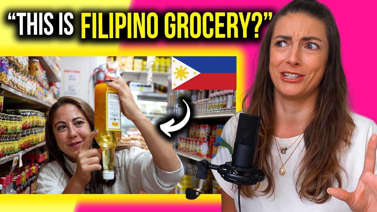 AMERICAN reacts to FILIPINO GROCERY Store 🇵🇭