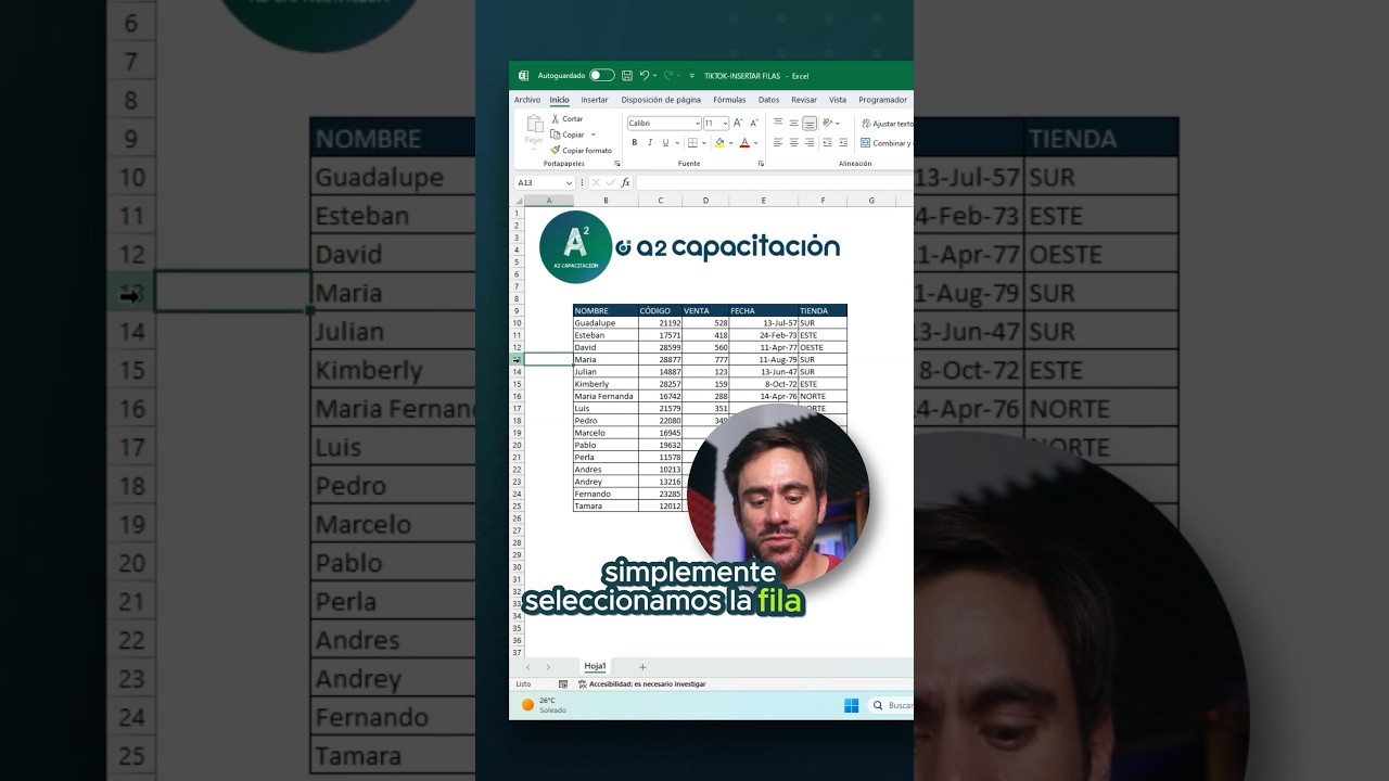 Un b&aacute;sico que si o si tienes que saber en Excel 🙌🏼 #excel