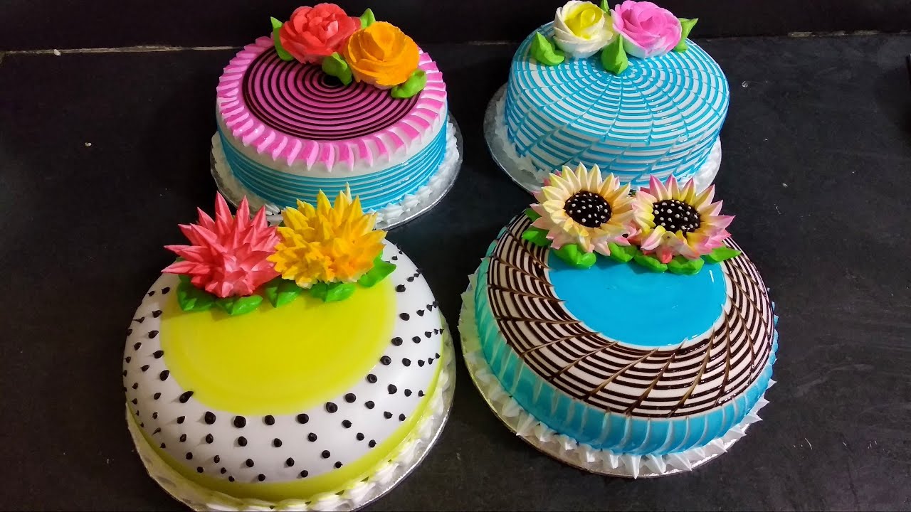 top 4 amazing cake decorating Paineapple Cake Making By A 1 Cake Decorating