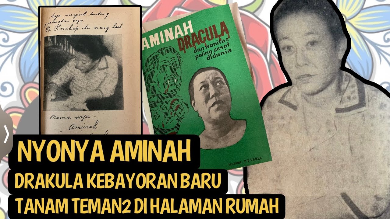 KISAH NYONYA AMINAH DRAKULA KEBAYORAN BARU 1966 | SUAMI 5, TANAM TEMAN2 DI HALAMAN RUMAH