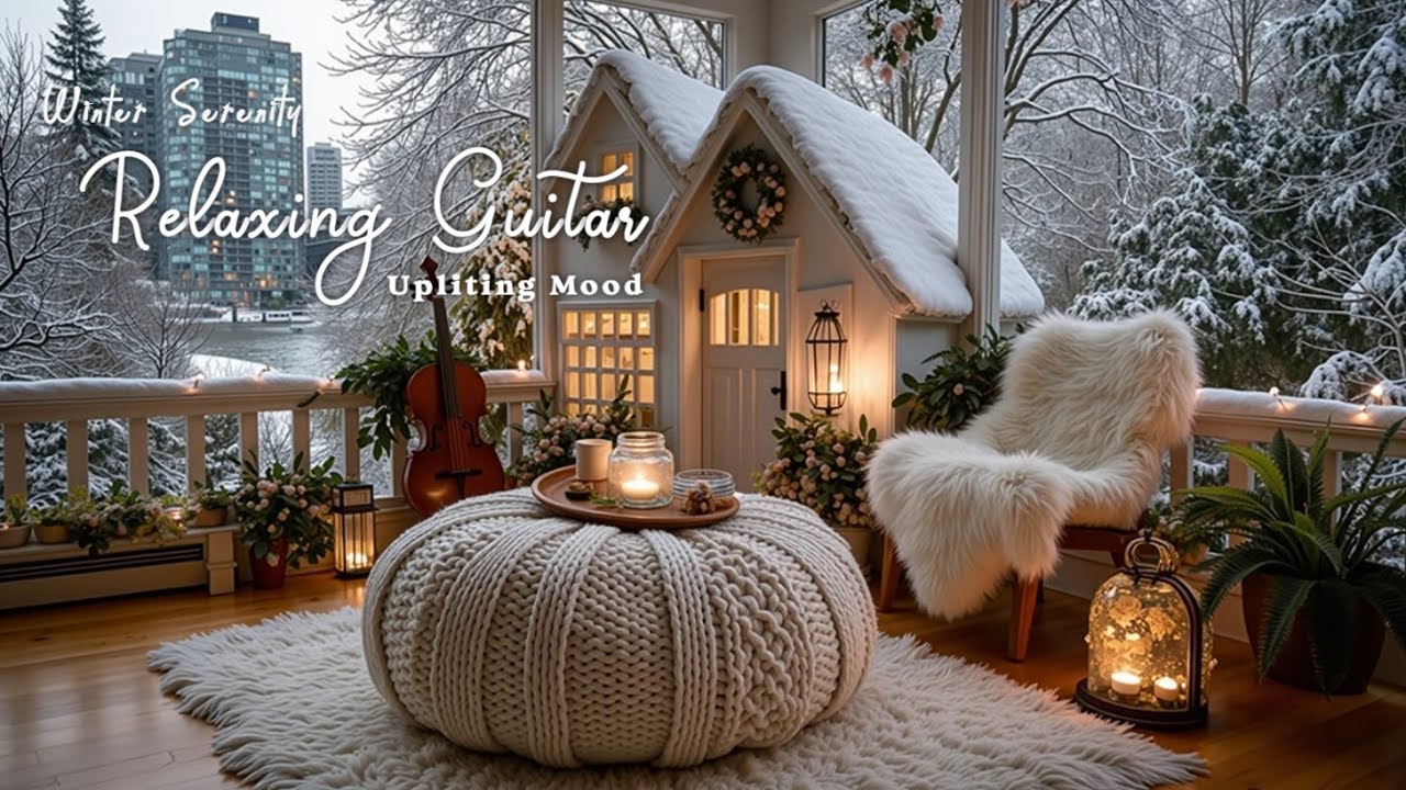Cozy Winter Cabin ~ Расслабляющие гитарные мелодии для глубокого спокойствия и поднятия настроения