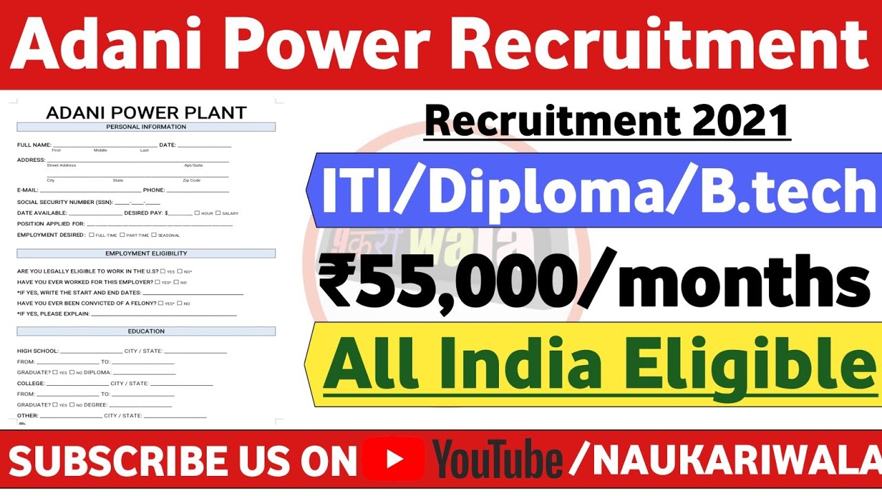 Adani recruitment 2021 | Mechanical Jobs | Electrical Jobs | Civil Jobs | Adani Jobs 2021 |Solar Job